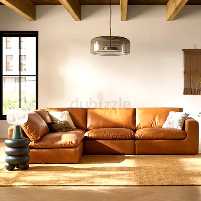Stylish Leather 4 seater  Sofa for Modern Living Room