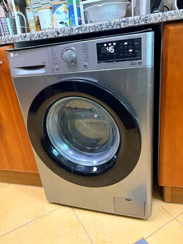 My LG Front-Load Washing Machine - Stainless Steel, Working