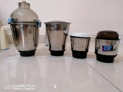 Grinding Jars for Mixer Grinder-Suitable for Made in India Brands (Geepas etc) with 4 teeth coupler
