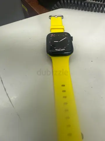 Apple Watch with Yellow Band