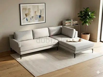 West elm Andes liner fabric gray color sofa