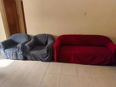 Sofa Set with Covers