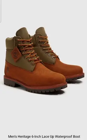 Timberland Mens Heritage 6-Inch Lace Up Waterproof Boot