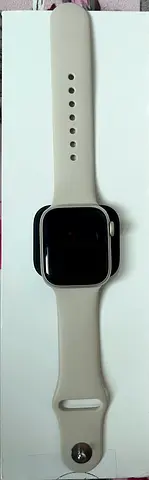 Apple Watch with white silicone sport band - working condition