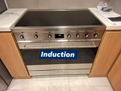 Smeg 5 burners induction digital cooking range latest version 90cm