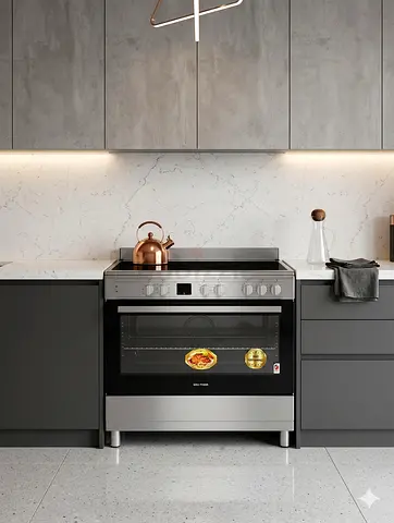 Wolf Power Electric CERAMIC 5 HOHS CookIng range , 90 cm, stove  MODEL WGC9060CERMF