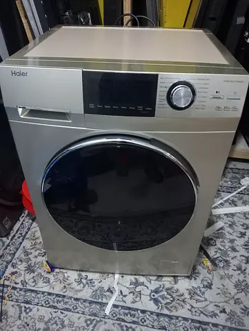 My Haier Front-Load Washing Machine - Silver, Working