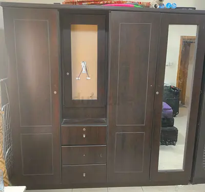 Spacious Dark Wooden Wardrobe