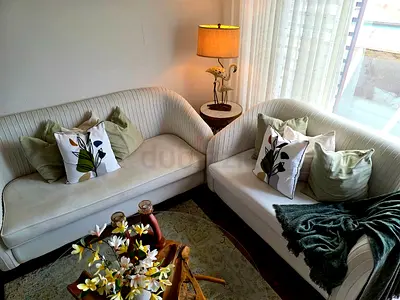 Comfortable Sofa Set with Cushions