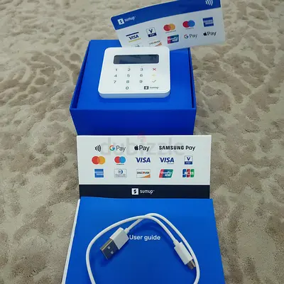 SumUp Card Reader (Contactless  Chip) - Working, With USB Cable