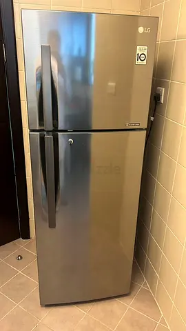 LG New Model Fridge Freezer Steel And Steel Excellent condition