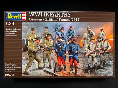 Revell 1:35 WWI Infantry Model Kit (German / British / French)