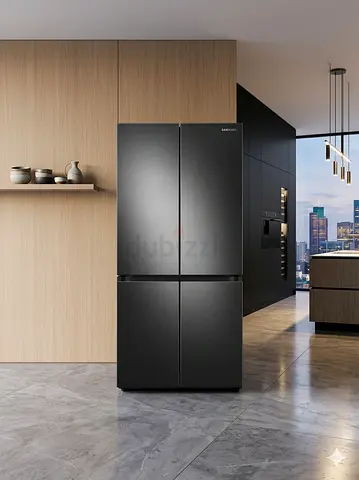 Samsung French Door Refrigerator with Built-in Look Design Modern Design, 479L model ‎RF49A5102B1/AE