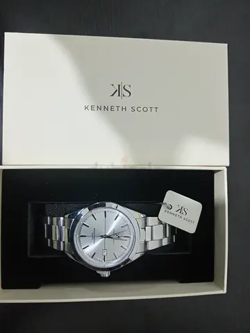 ساعة كينيث سكوت (Kenneth Scott) أصلية - موديل K23025-SBSW - جديدة تماماً (بتغليف المصنع)