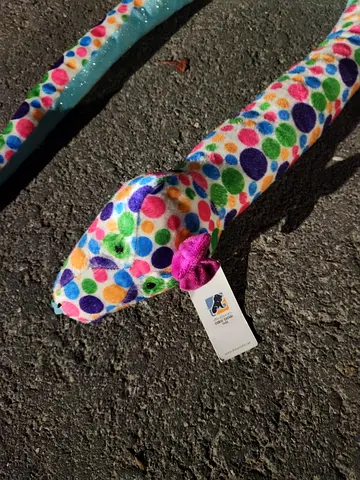 Colorful Plush Snake Toy From Dubai Safari Park