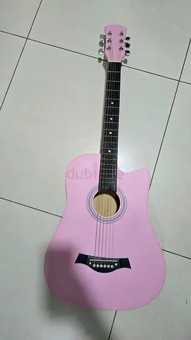 Pink Acoustic Guitar