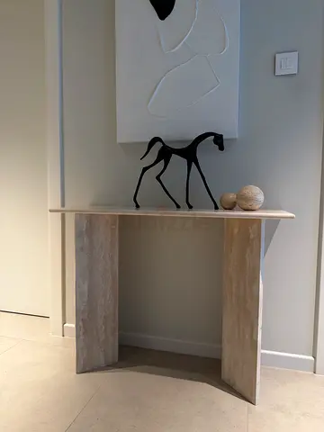 Travertine Console