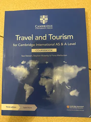 Travel and Tourism for Cambridge International AS  A Level - Coursebook