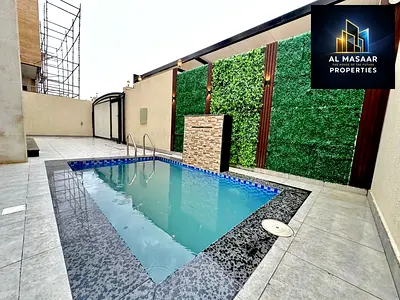 A unique opportunity to own a villa with an elegant classic design, a swimming pool, a rooftop terrace, and 6 master bedrooms. The price includes elec