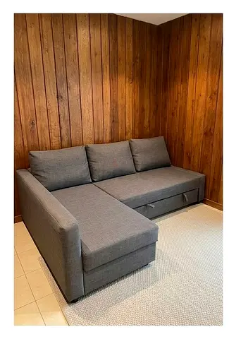 Comfortable Grey Sectional Sofa bed with Storage