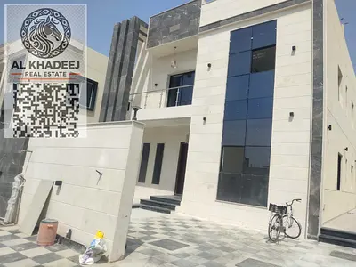No registration fees. Luxurious villa with ultra-luxurious finishing in Al Zahia area, close to all services and main roads.