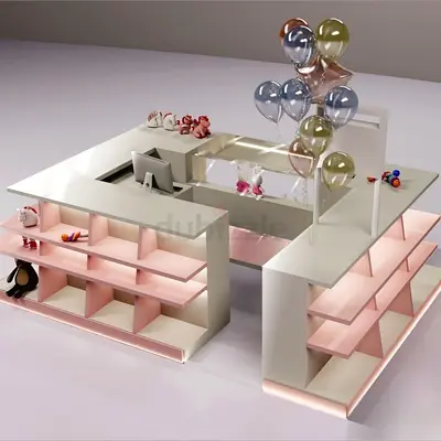 Charming Pastel Toy Retail Kiosk