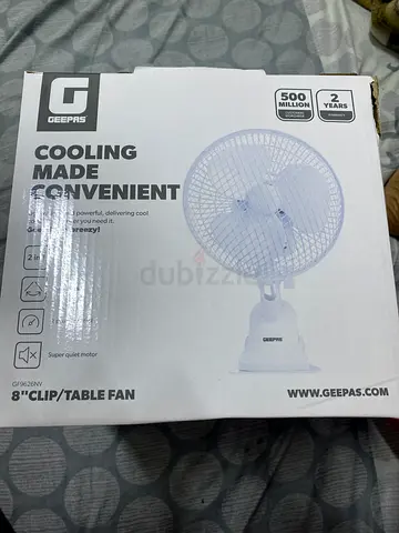 Geepas 8 Clip/Table Fan - Convenient Cooling Solution