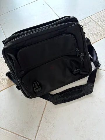 Tumi double laptop shoulder bag