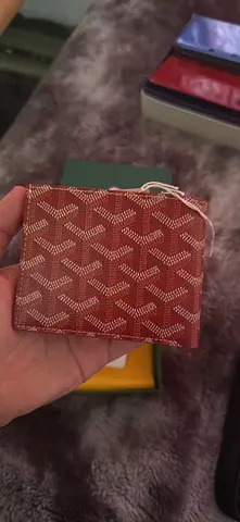 Goyard Wallet Red