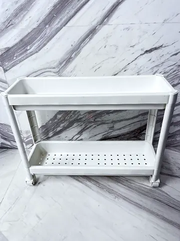 White Rolling Storage Cart