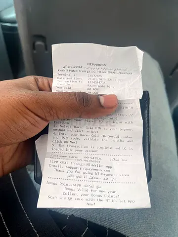 Razer Gold (Kiosk) viucher worth 80 AED Voucher for 62 AED🚨