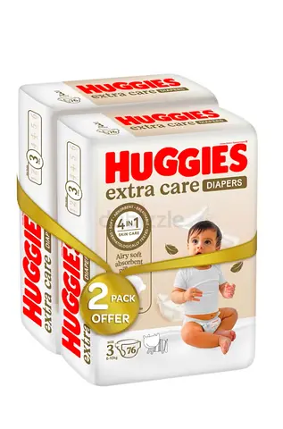 Diapers size 3 Huggies 152 piece