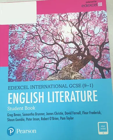 Edexcel International GCSE (9-1) English Literature Student Book – Pearson (Lightly used)