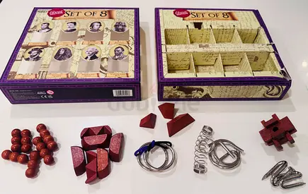 Great Minds – Set of 8 Puzzle Collection (Wood + Metal)