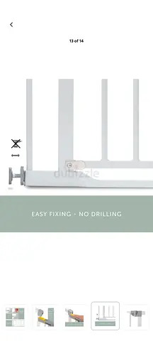 Baby Safety Gate - Easy Fixing, No Drilling Required