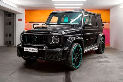 Tiffany Edition Black with Tiffany Blue 2022 Mercedes-Benz G-Class Brabus G 800 Widestar - GCC Specs