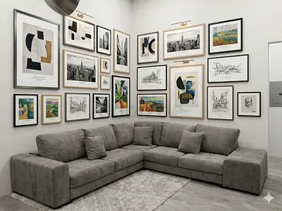 Super comfy gray natuzzi brand corner sofa