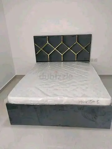 My grey Brand New Queen size bed including medical mattress double bed family bed Queen bed