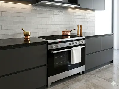 Siemens latest model full electric ceramic 5 hobs stove oven fan cooking range 90x60