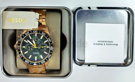 Fossil His and Hers Multifunction Gold-Tone Stainless Steel Watch - BQ2754SET Brand New Never Used