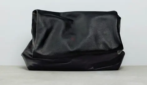 Zara leather clutch - Black