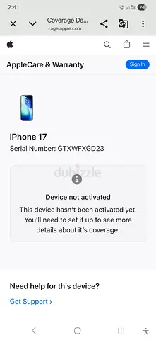 iPhone 17 (256GB) - Brand New  Unactivated - USA Version 🇺🇸
 آيفون 17 (256 جيجا) - جديد كليا