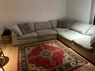 Pan Emirates modular feather filled sofa