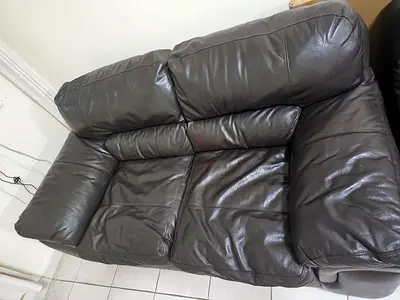 Leather 2 seater Sofa Home center