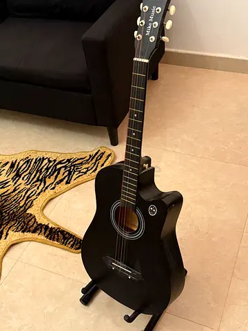 Mike Music Acoustic Guitar With Stand