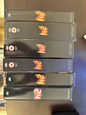 Used DVD SERIES OF “24” with Kiefer Sutherland. Season 1-6