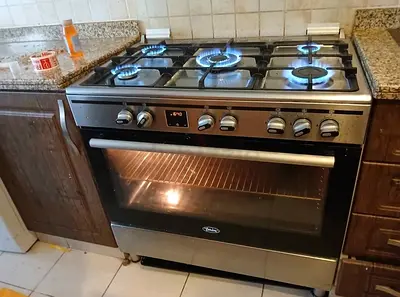 Teriam 5 burners top gas oven electric digital cooking range latest version 90cm