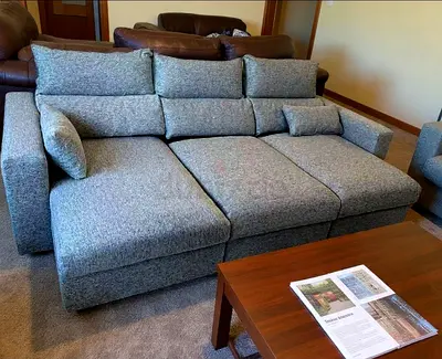 Ikea eskilstuna L shape sofa under storage