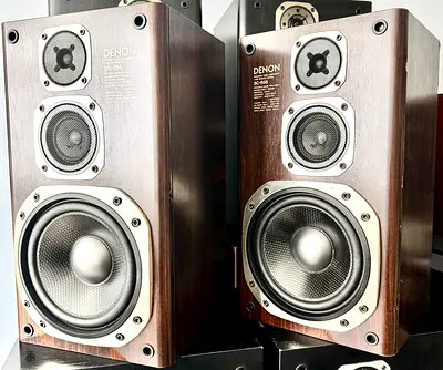 Classic Denon bookshelf speakers