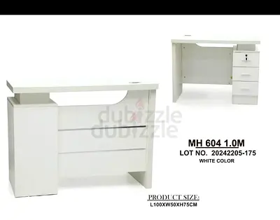 Modern White Study Table